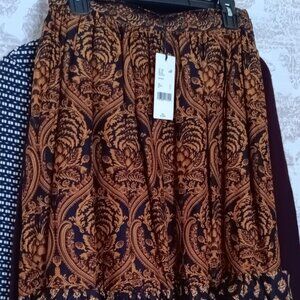 Women's Brown Black Burgundy Maxi Skirt for Fall 2025